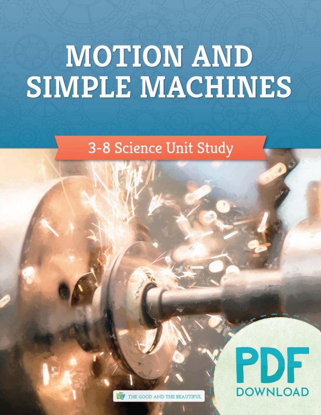 Front Cover of Motion and Simple Machines Grades 3-8 Science PDF Download