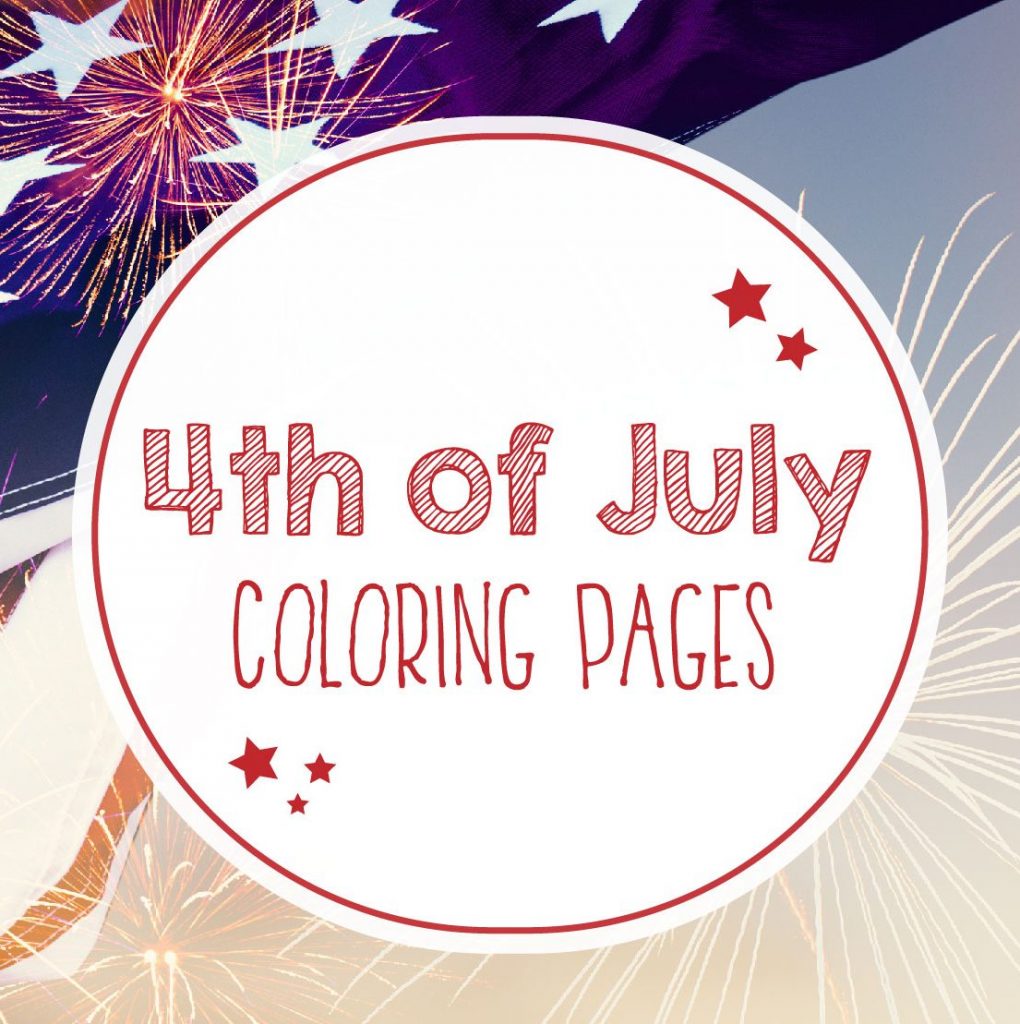 Header 4th of July Coloring Pages Image