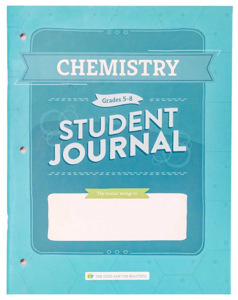 Front Cover Chemistry Student Journal Grades 5-8