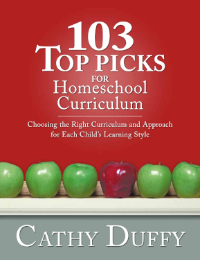 Cathy Duffy's 103 Top Picks for Homeschool Curriculum