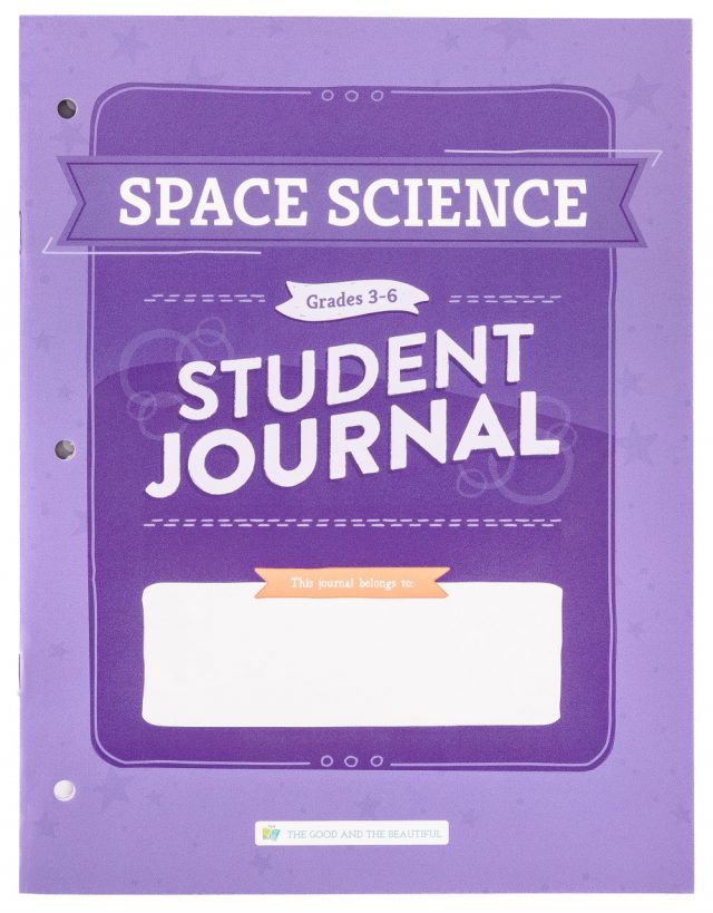 Homeschool Space Science Student Journal for Grades 3 to 6 Cover