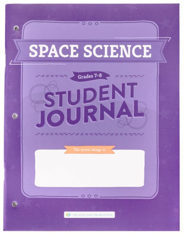 Homeschool Space Science Student Journal for Grades 7 to 8 Cover