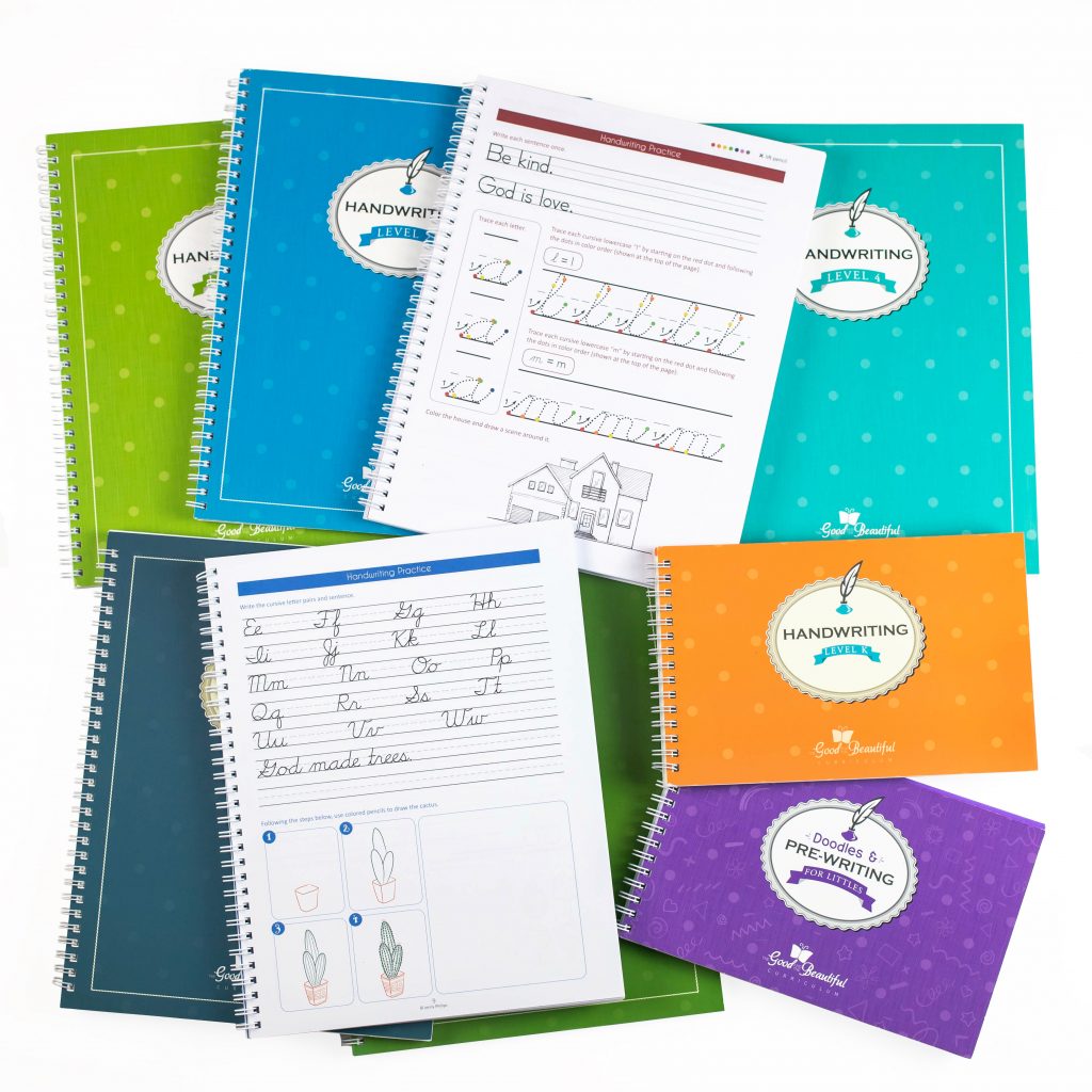 Spread Handwriting Books for Grades Preschool, K to 7th