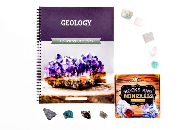 Geology Course Set Front Cover and Rocks and Minerals Kit