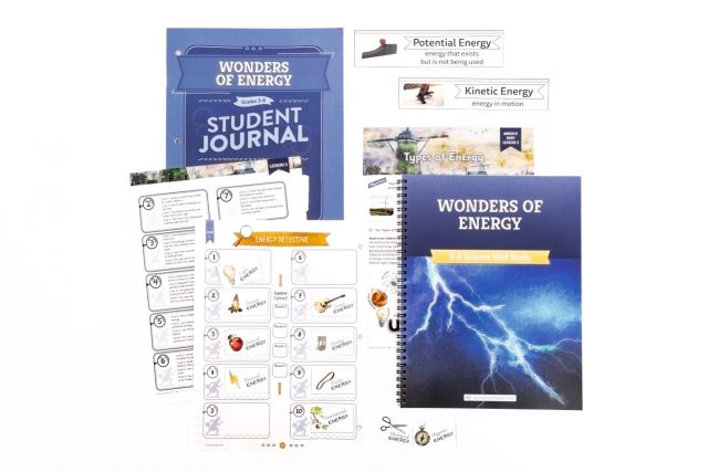 Homeschool Wonders of Energy Science Unit Study Set for Grades 3 to 8