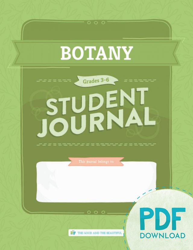 Homeschool Botany Student Journal Grades 3 to 6 PDF Download