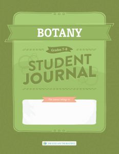 Front Cover Botany Science Student Journal Grades 7-8