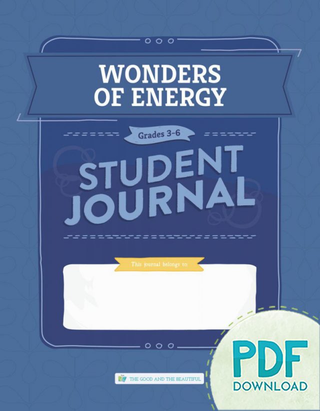 Homeschool Wonders of Energy Student Journal Grades 3 to 6 PDF Download