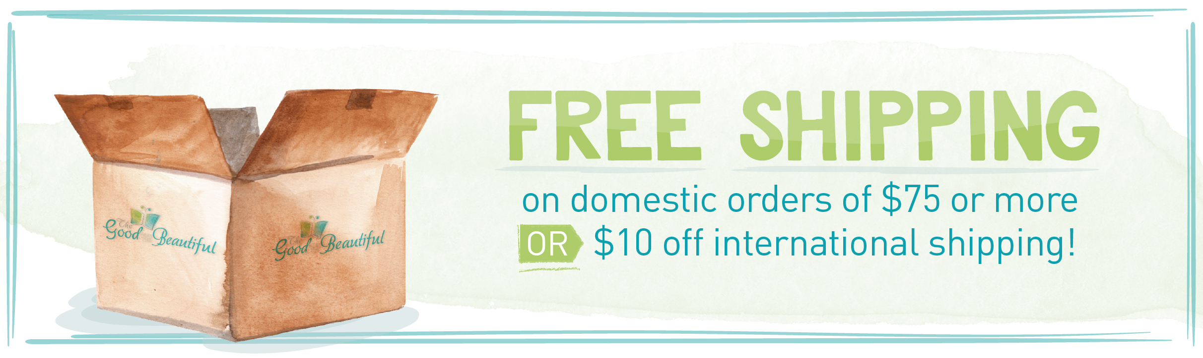  FREE SHIPPING on domestic orders of $75 or more 313 $10 off international shipping! B 