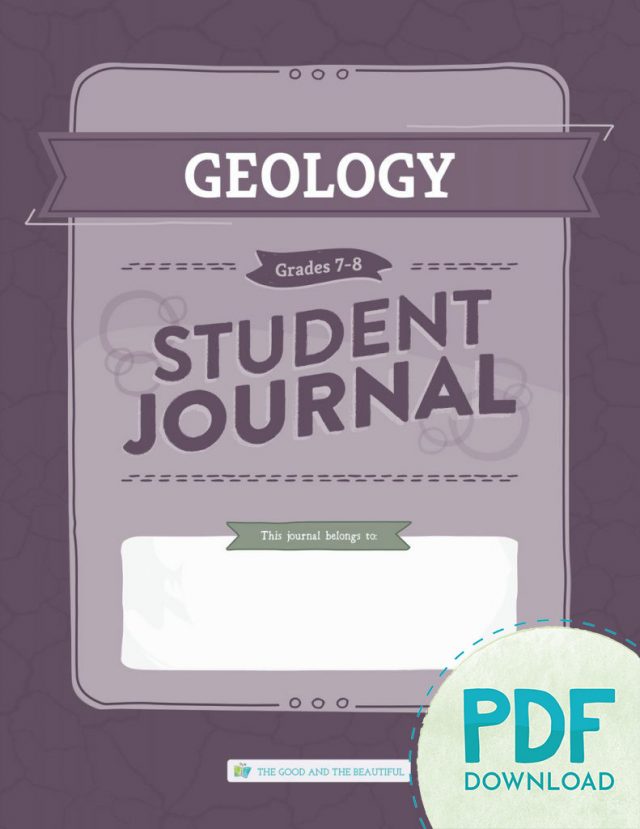 Homeschool Geology Student Journal Grades 7 to 8 PDF Download
