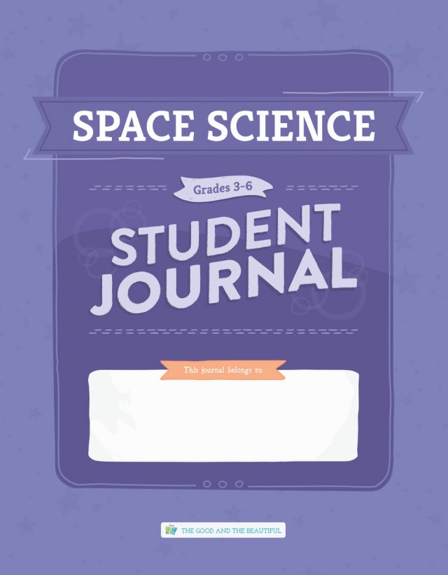 Front Cover Space Science Student Journal Grades 3-6