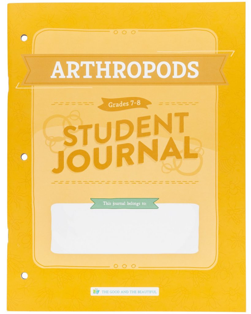 Front Cover Arthropods Student Journal Grades 7-8