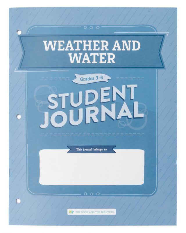 Homeschool Weather and Water Unit Student Journal for Grades 3 to 6