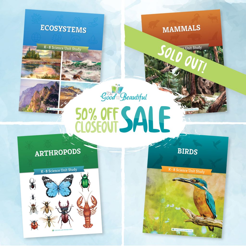 Close Out Sale 50% Off Science Units Ecosystems, Arthropods, Birds