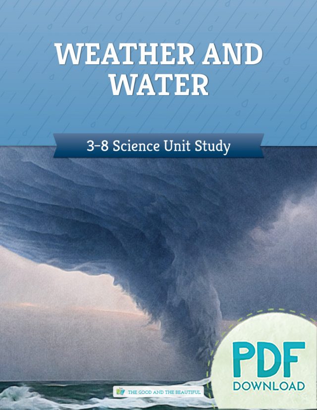 Homeschool Weather and Water Science Unit Study for Grades 3 to 8 Cover PDF Download