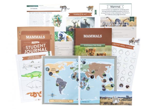 Mammals Homeschool Science Unit Study for Grades 3 to 8