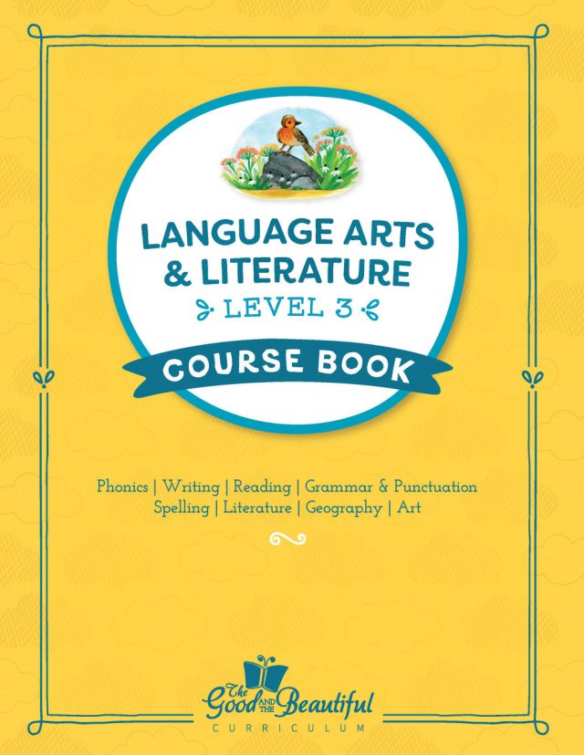 Language Arts Level 3 course book cover