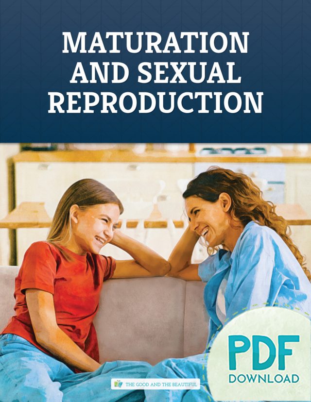 Homeschool Science Unit Maturation and Sexual Reproduction Course Book Cover PDF Download