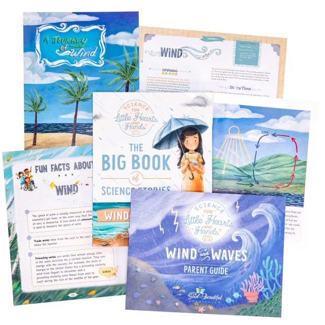 Science for Little Hearts and Hands Wind and Waves Course Set spread