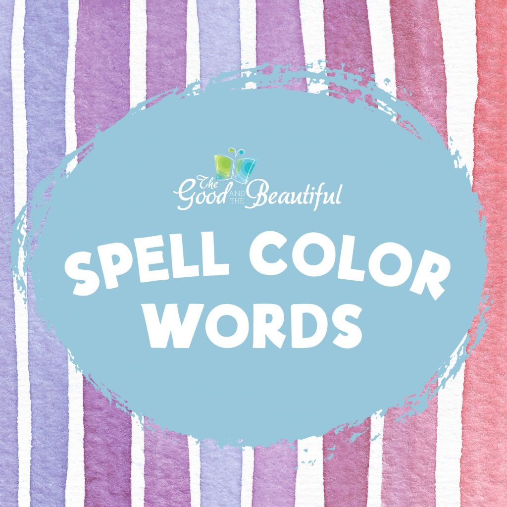 Spell Color Words graphic square