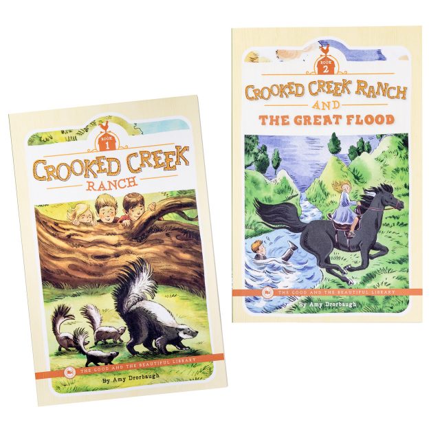 Crooked Creek Ranch and Crooked Creek Ranch and the Great Flood by Amy Drorbaugh covers spread