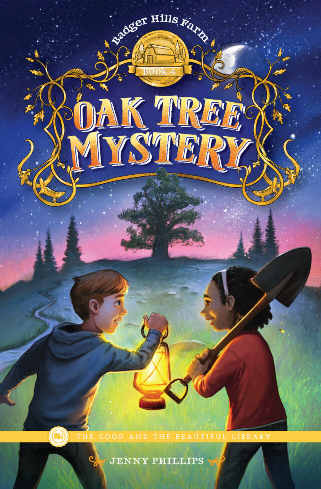 Cover of 'Oak Tree Mystery', Book 4 of Badger Hills Farm series