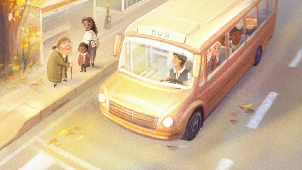 Wheels on the Bus Illustration