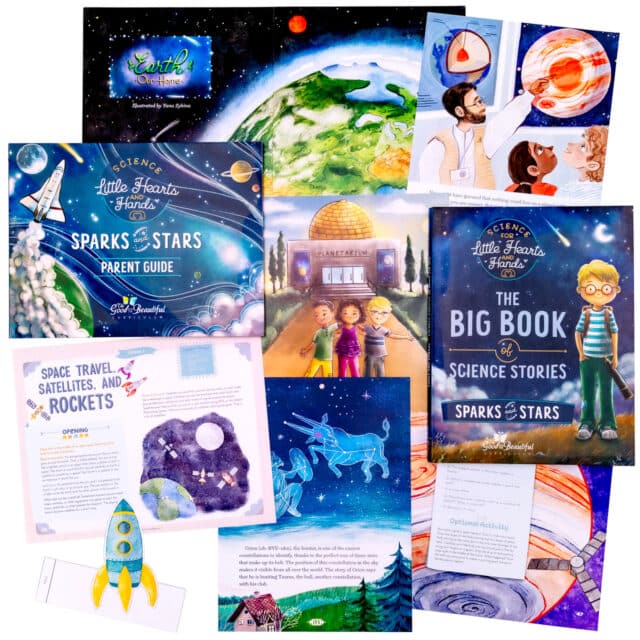 Homeschool Science Unit Sparks and Stars for Preschool to Grade 2