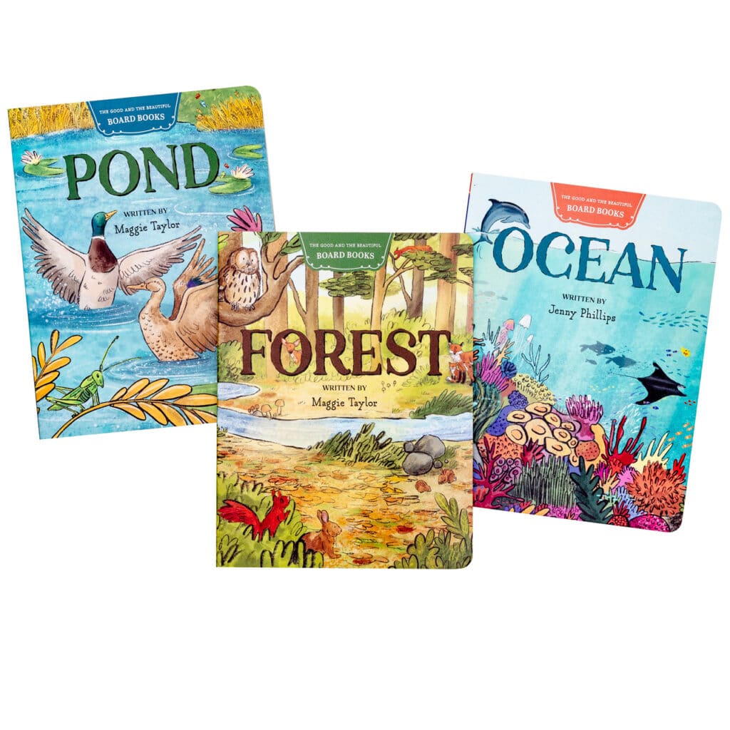 Pond, Forest and Ocean Board Book Set from The Good and the Beautiful