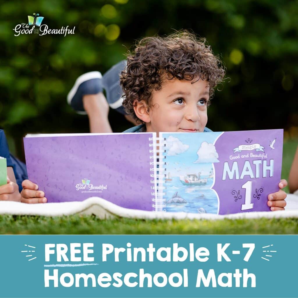 Free Printable Homeschool Math for Kindergarten to Grade 7